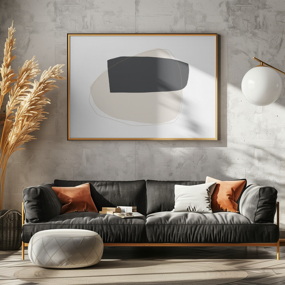 Geometrische Formen und Neutral | Leinwand