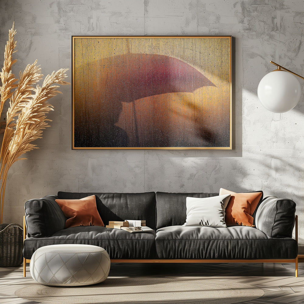 Metallic Wall in rain | Canvas