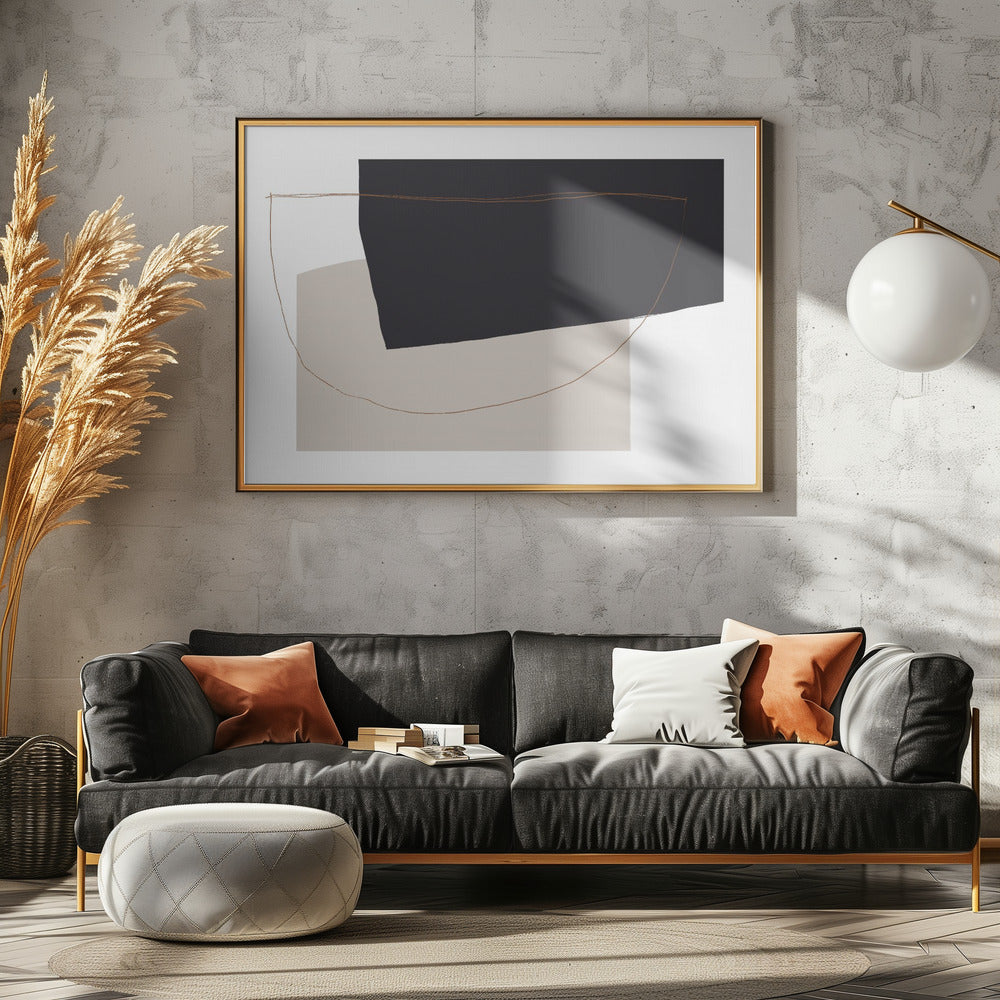 Geschwungene abstrakte Harmonie | Poster