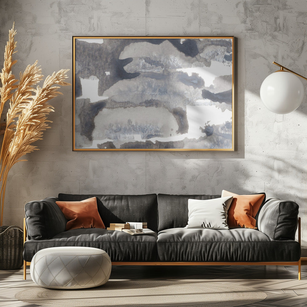 Blend Of Gray And White Tones | Poster