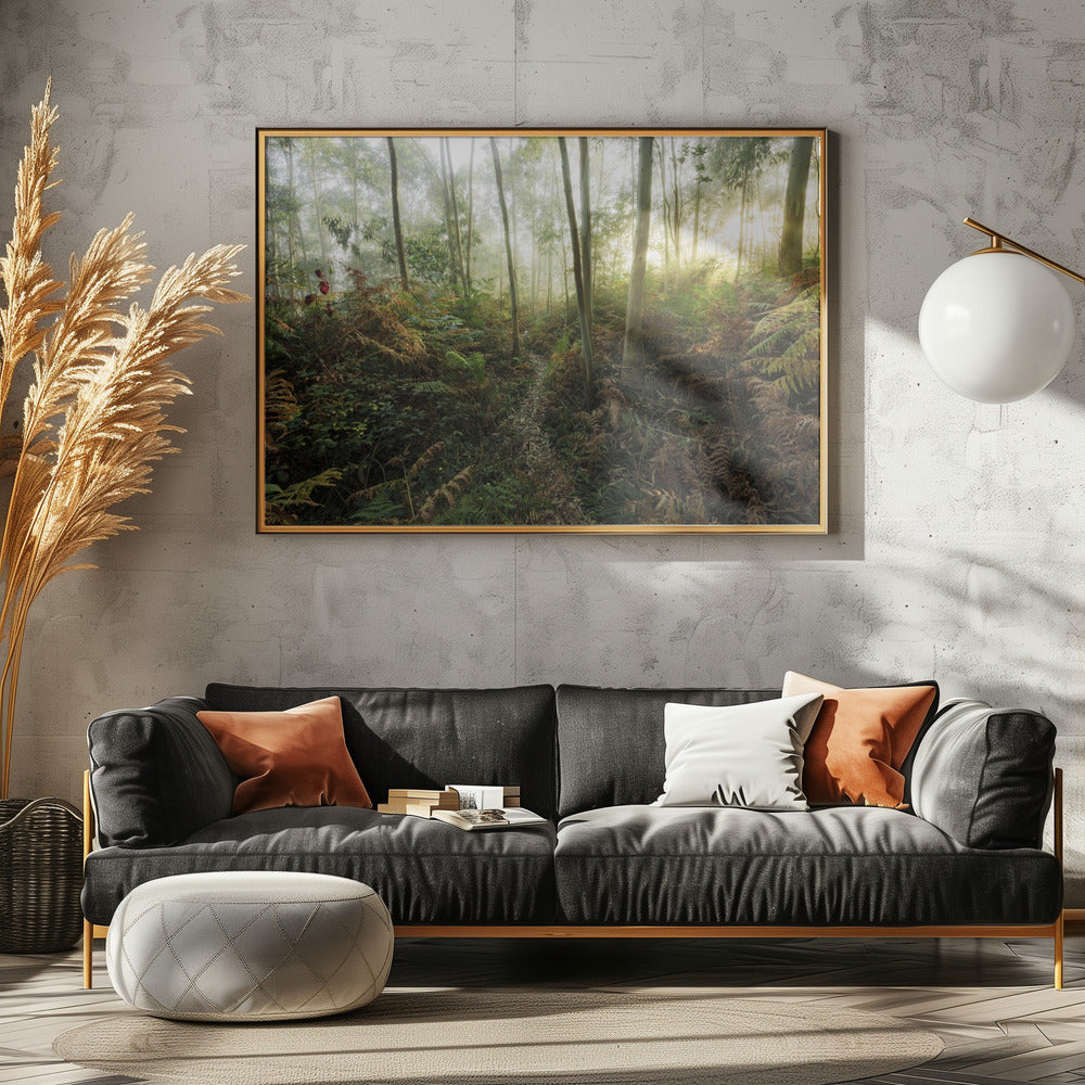 Nebliger Wald II | Leinwand