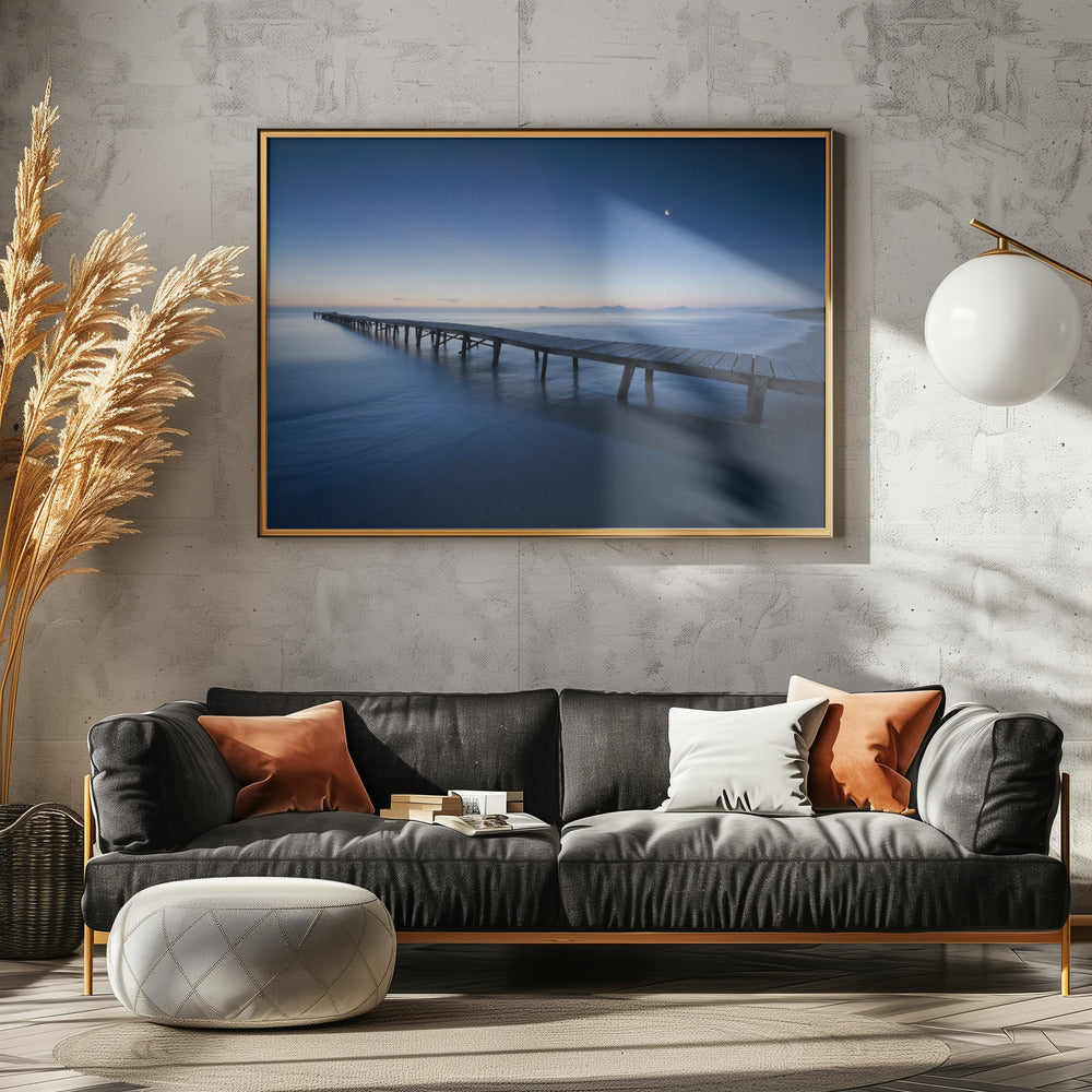 Blauer Steg | Leinwand