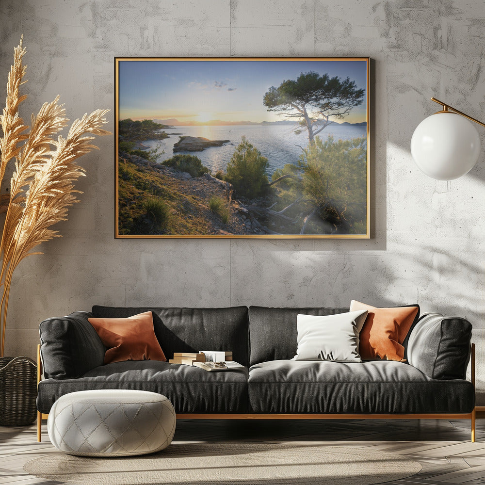 Mediterraner Sonnenuntergang | Leinwand
