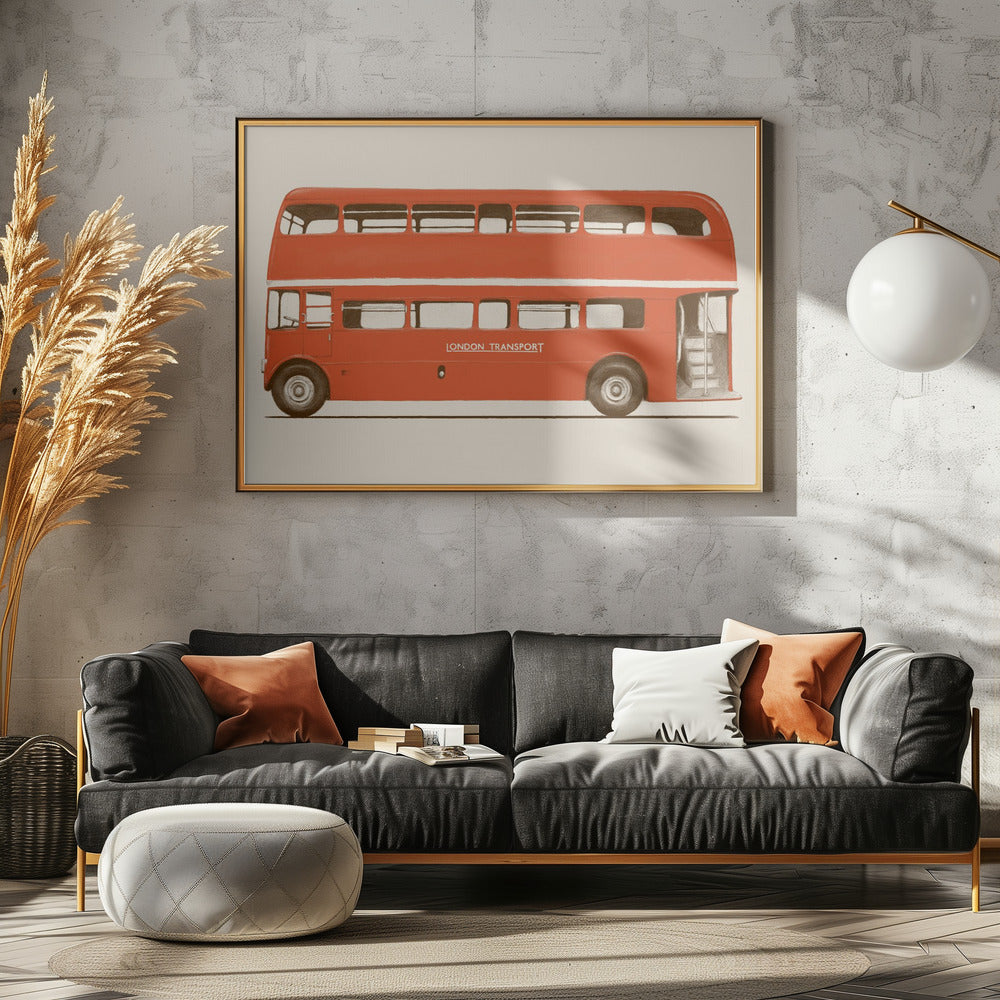 Roter englischer Bus | Poster