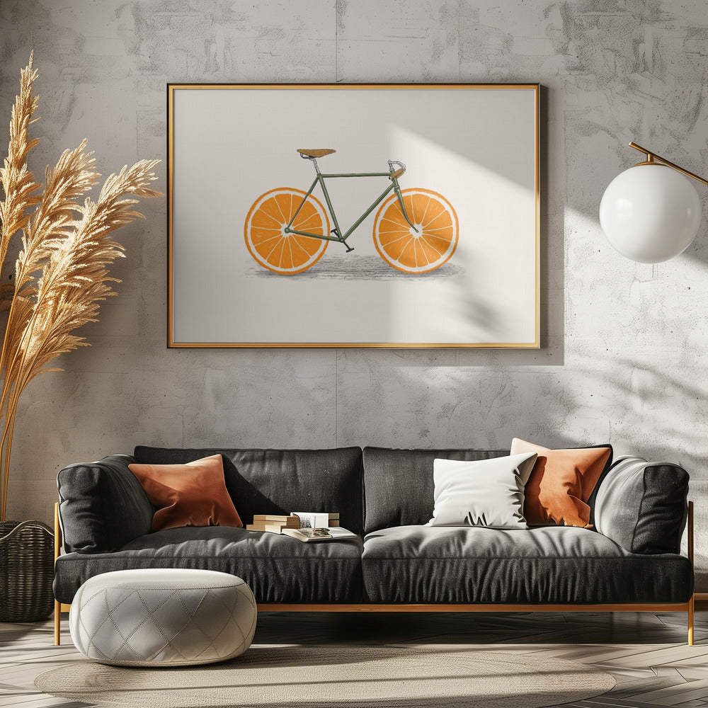 Orange Räder | Leinwand