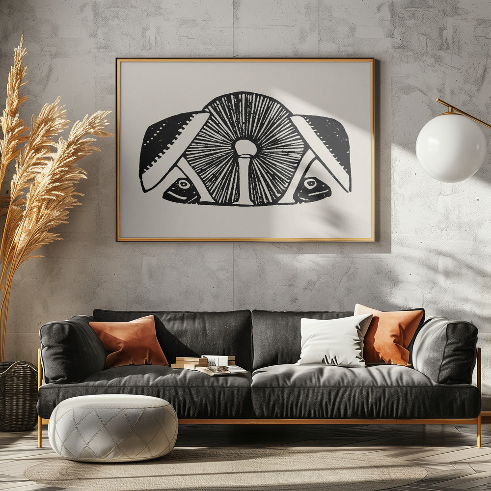Drei Pilze 1892 Beige | Leinwand
