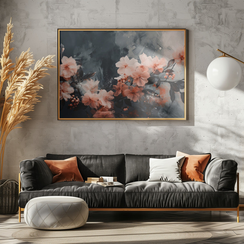 Blütenblätter in Traumlandschaft | Leinwand