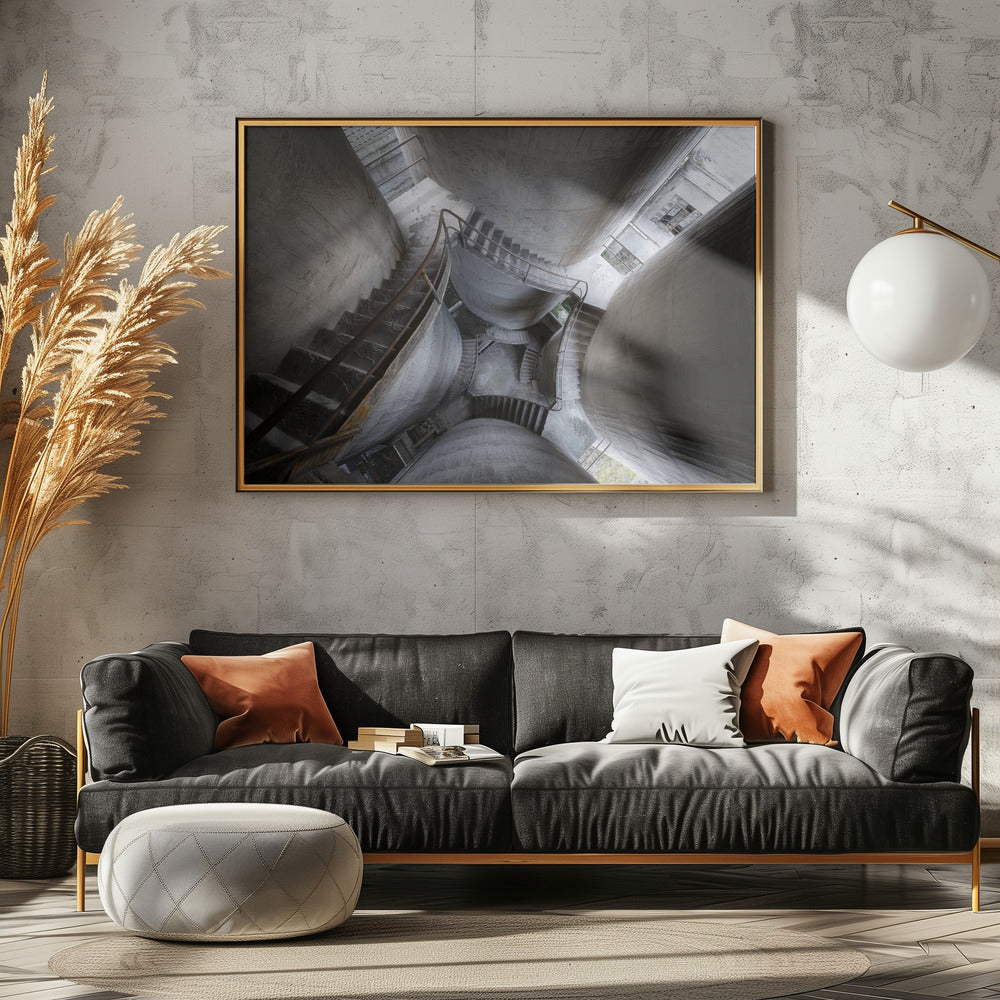Betonsäulen | Leinwand