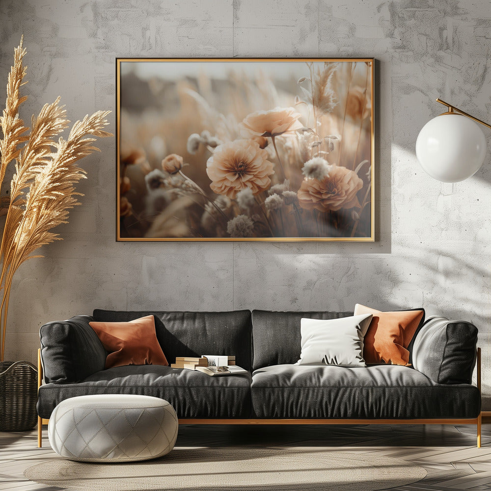Golden Blossom Glow | Poster