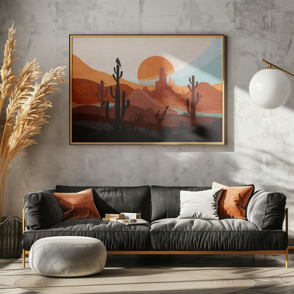 Wüsteneinsamkeit | Leinwand