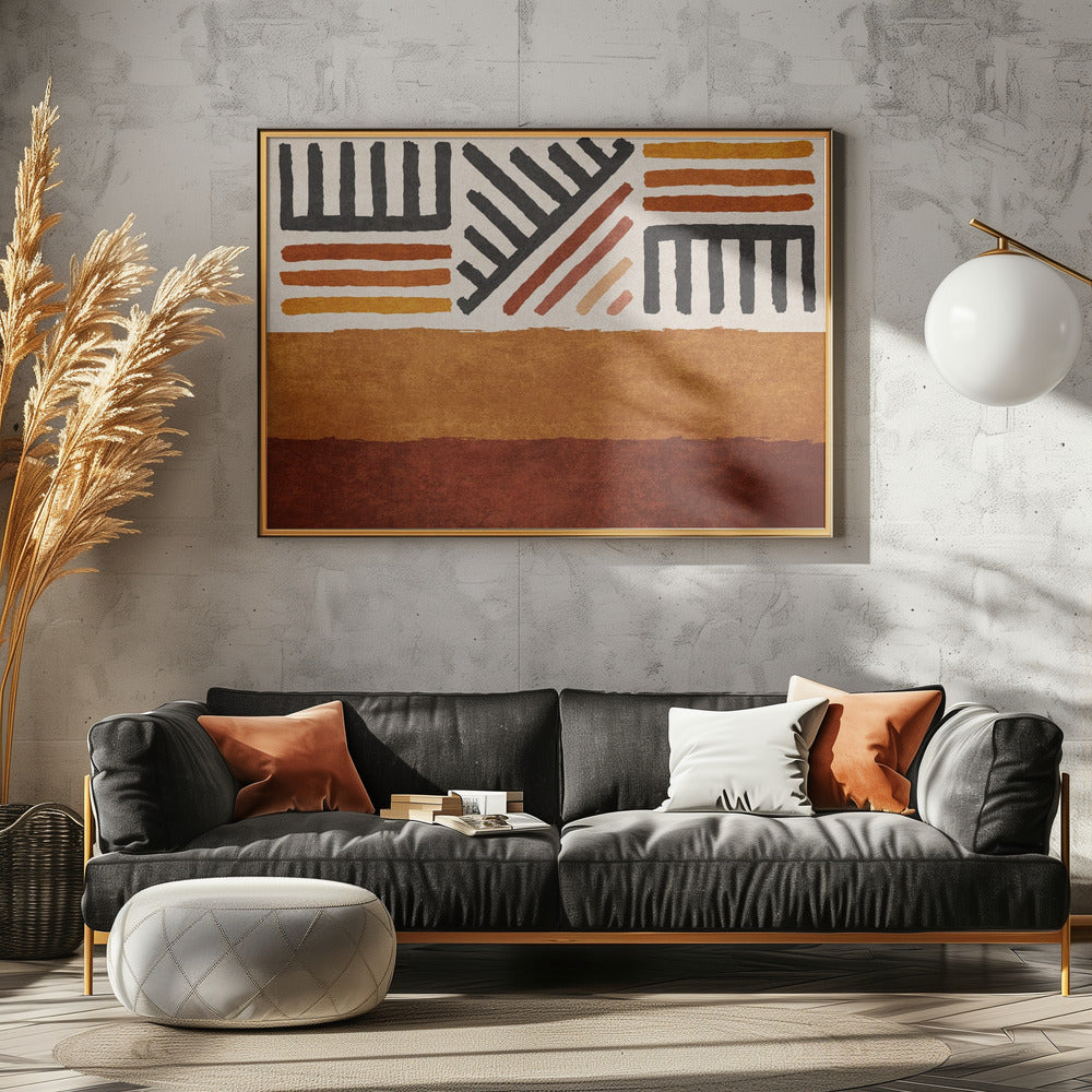Gemusterte Erde | Leinwand