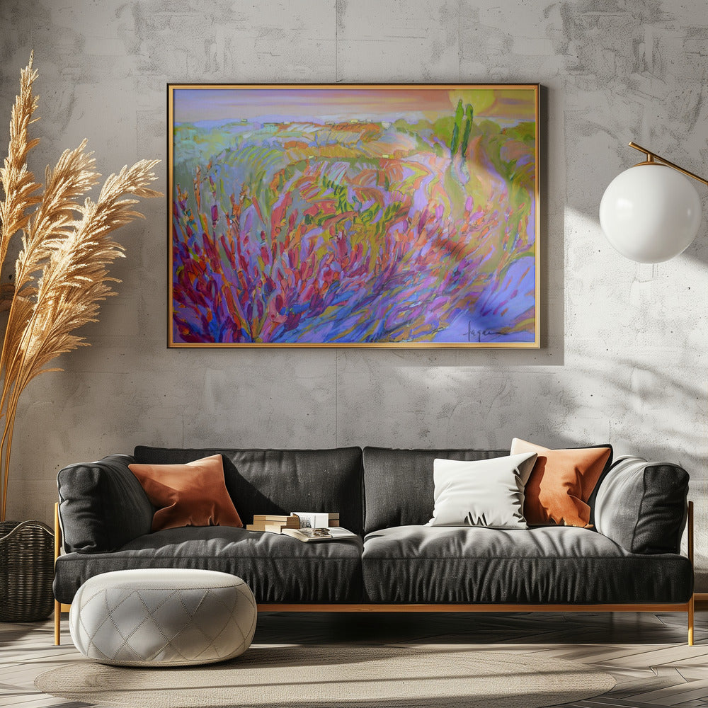Lebendige Farben und zarte Blütenblätter | Poster
