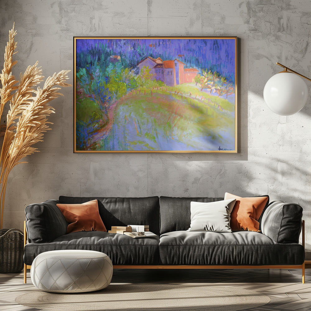 Majestät der Lila Berge | Leinwand