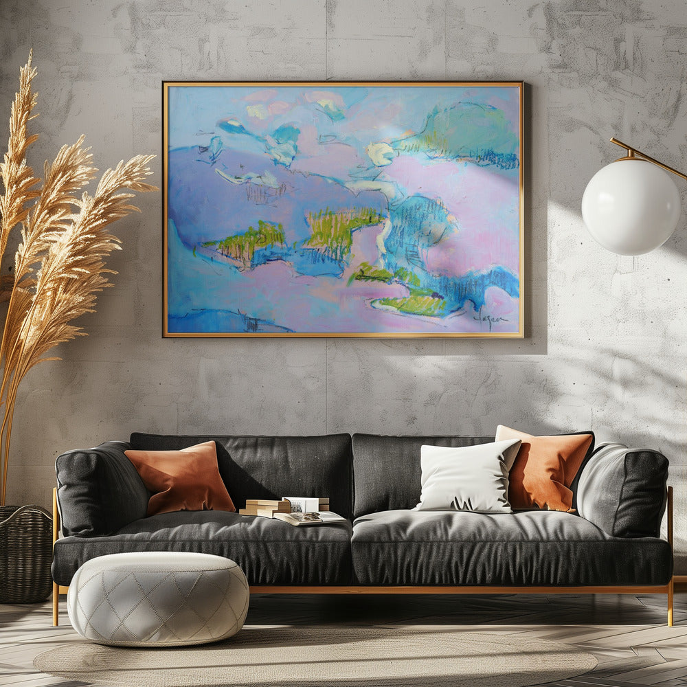 Abstract Pink Landscape | Poster