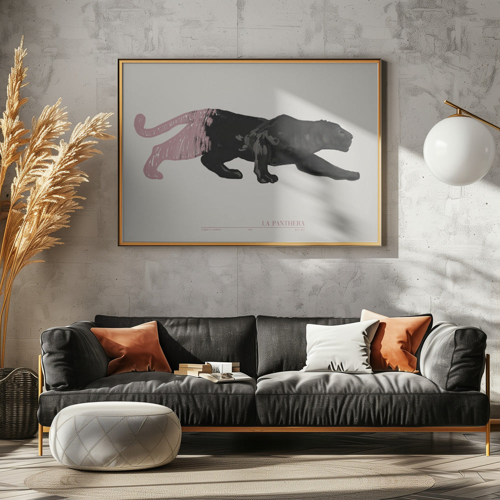 La Panthera (rosa) | Leinwand