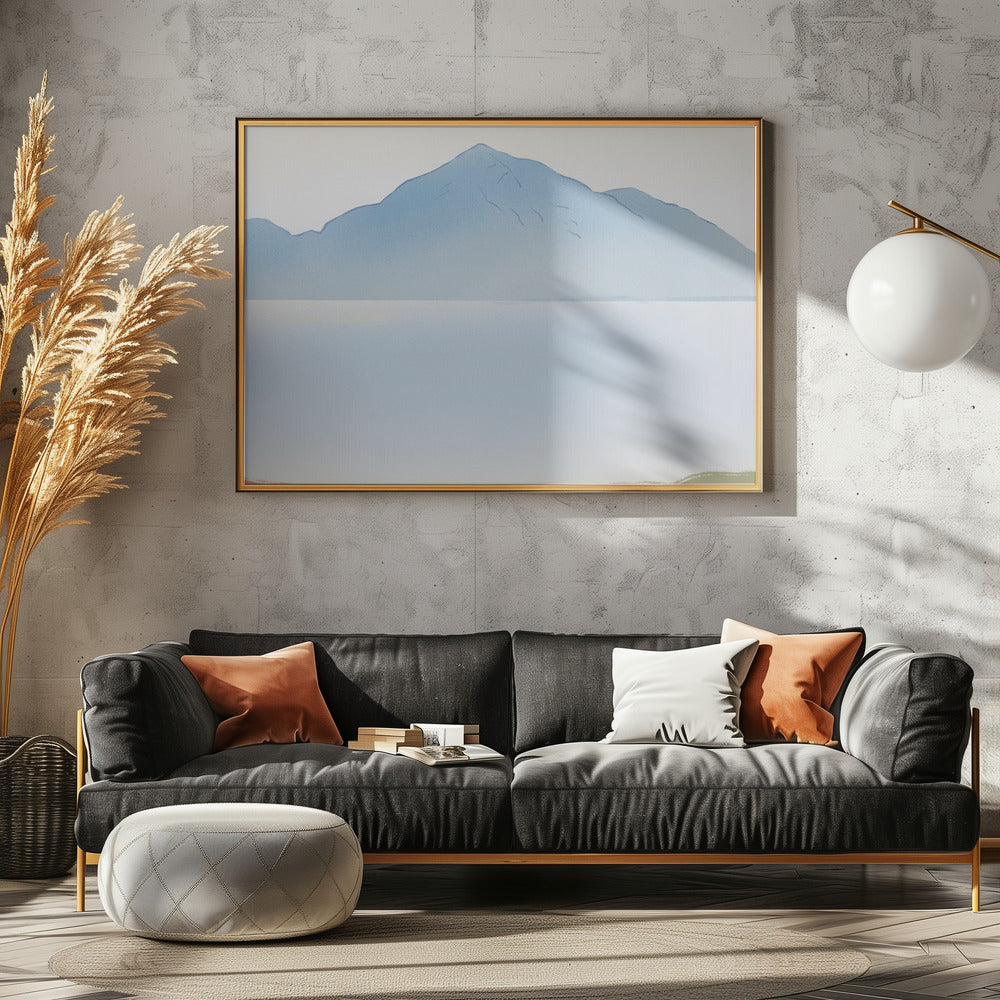 Nebliger Bergblick | Poster