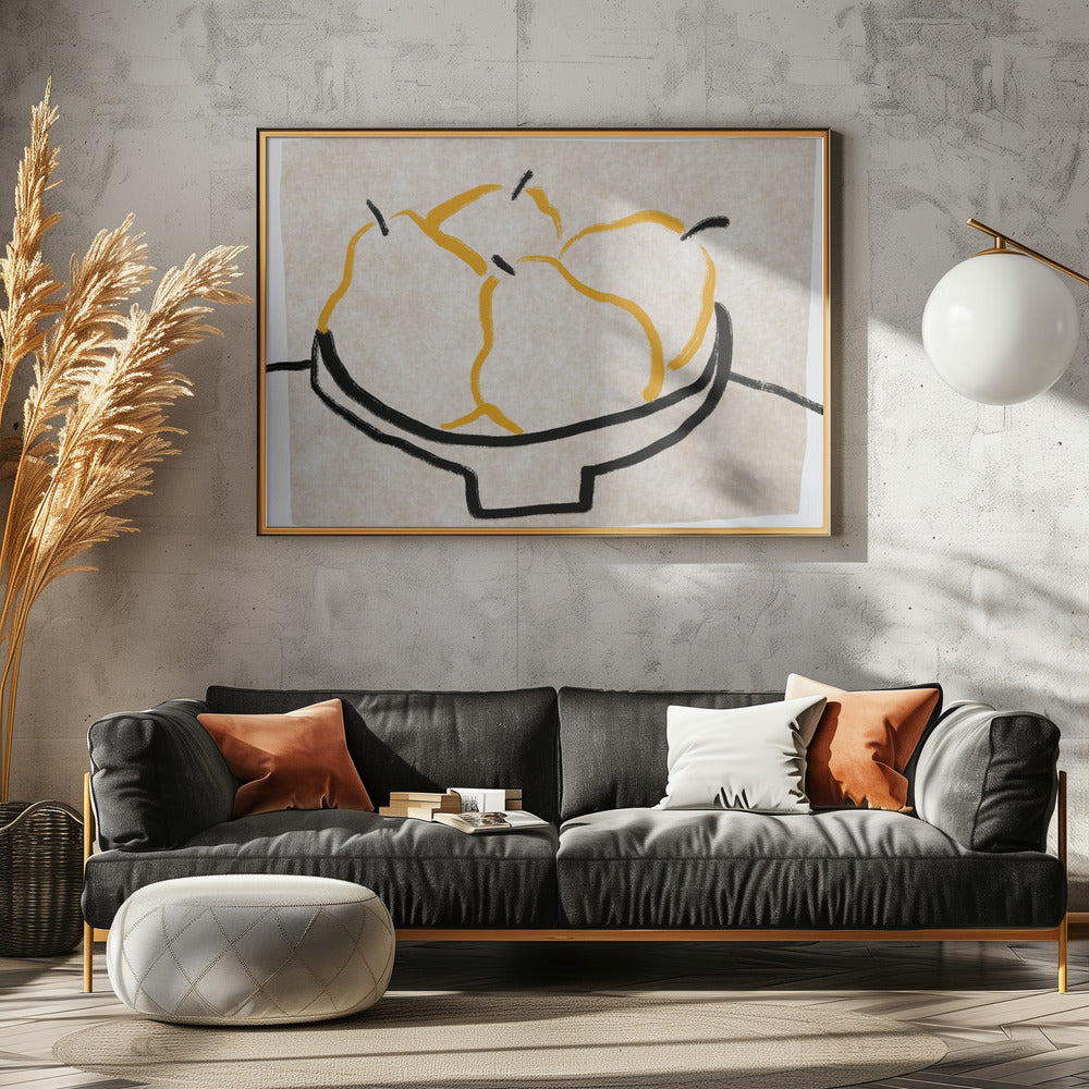 Line art pear | Canvas