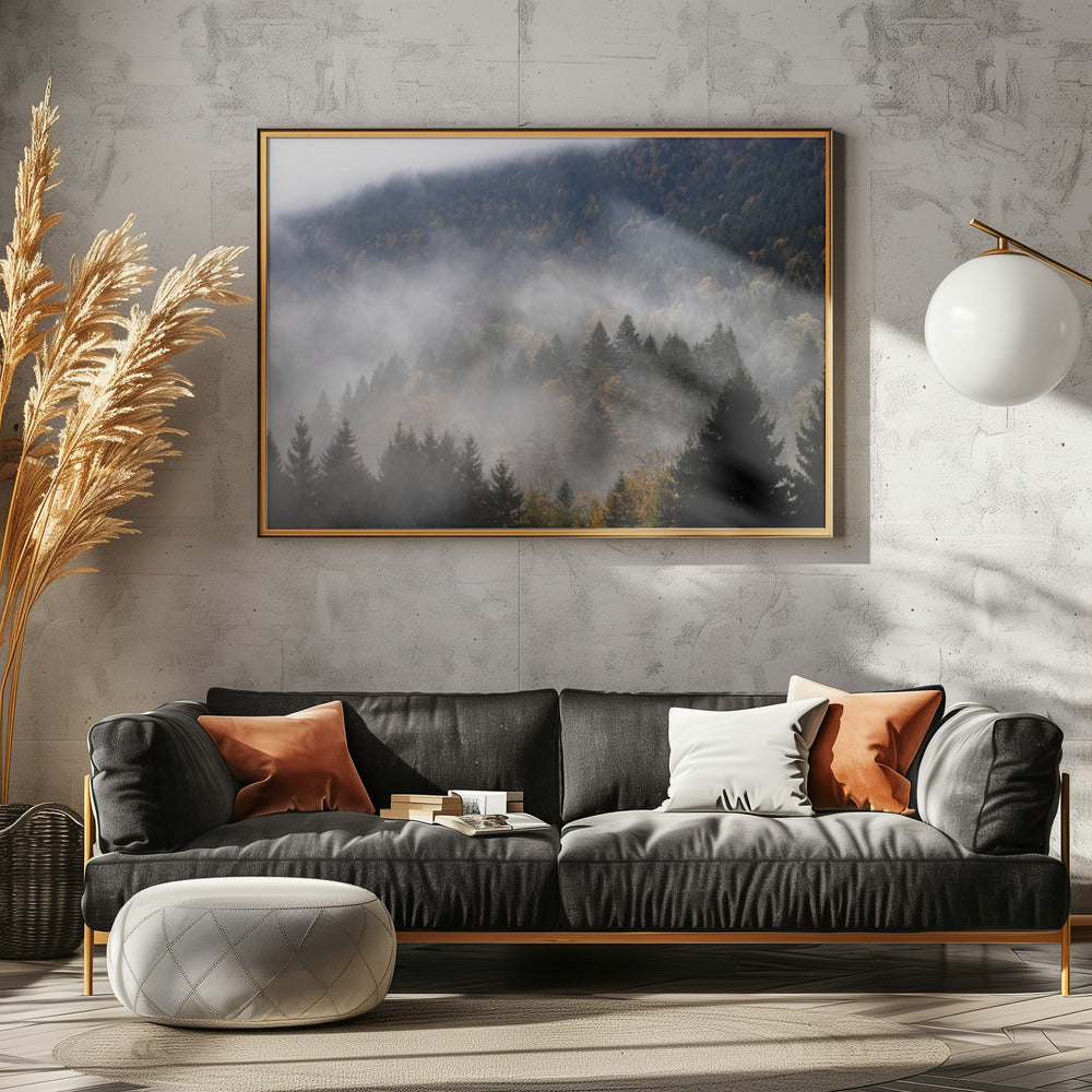 Nebliger Wald 9 | Poster