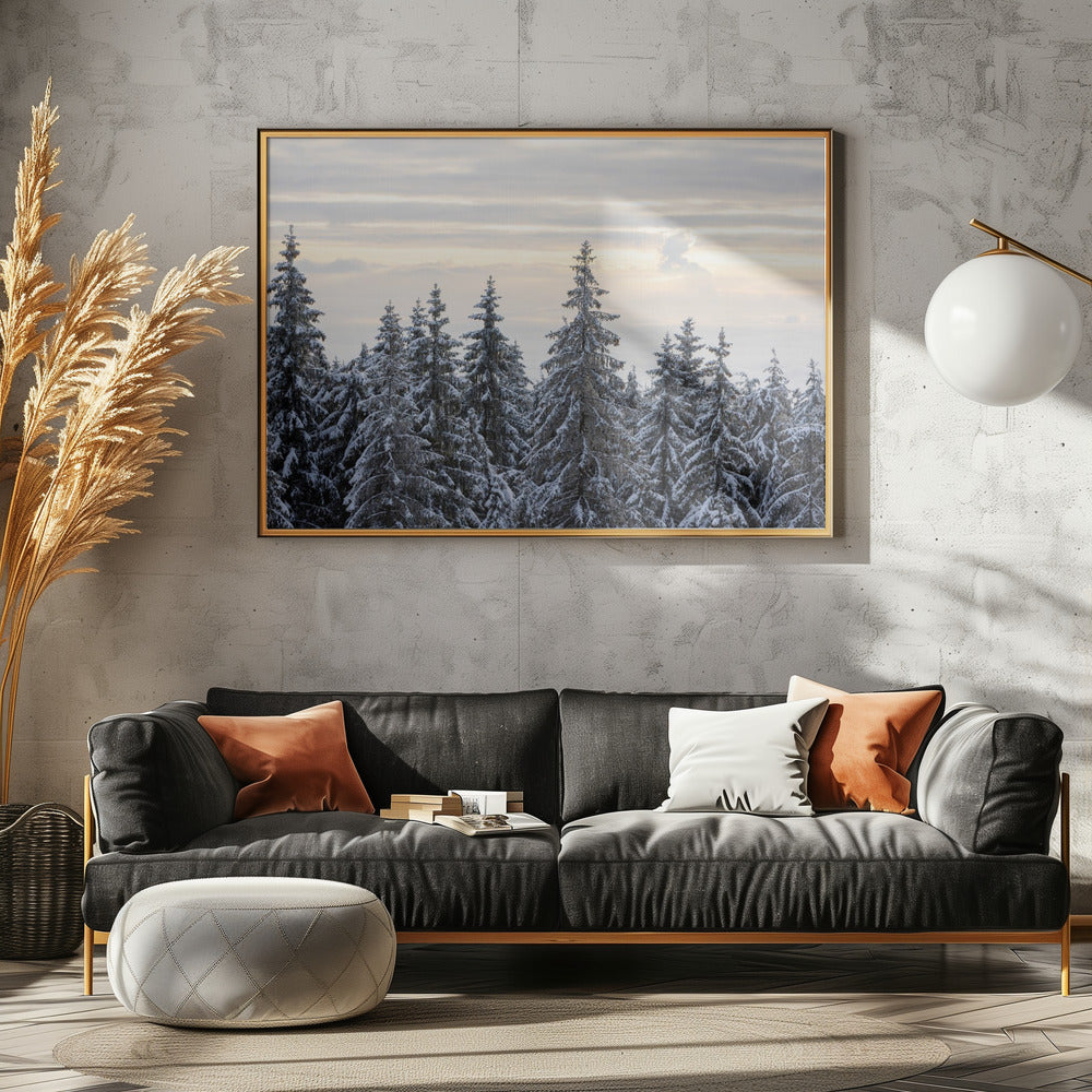 Schneebedeckte Bäume 8 | Poster
