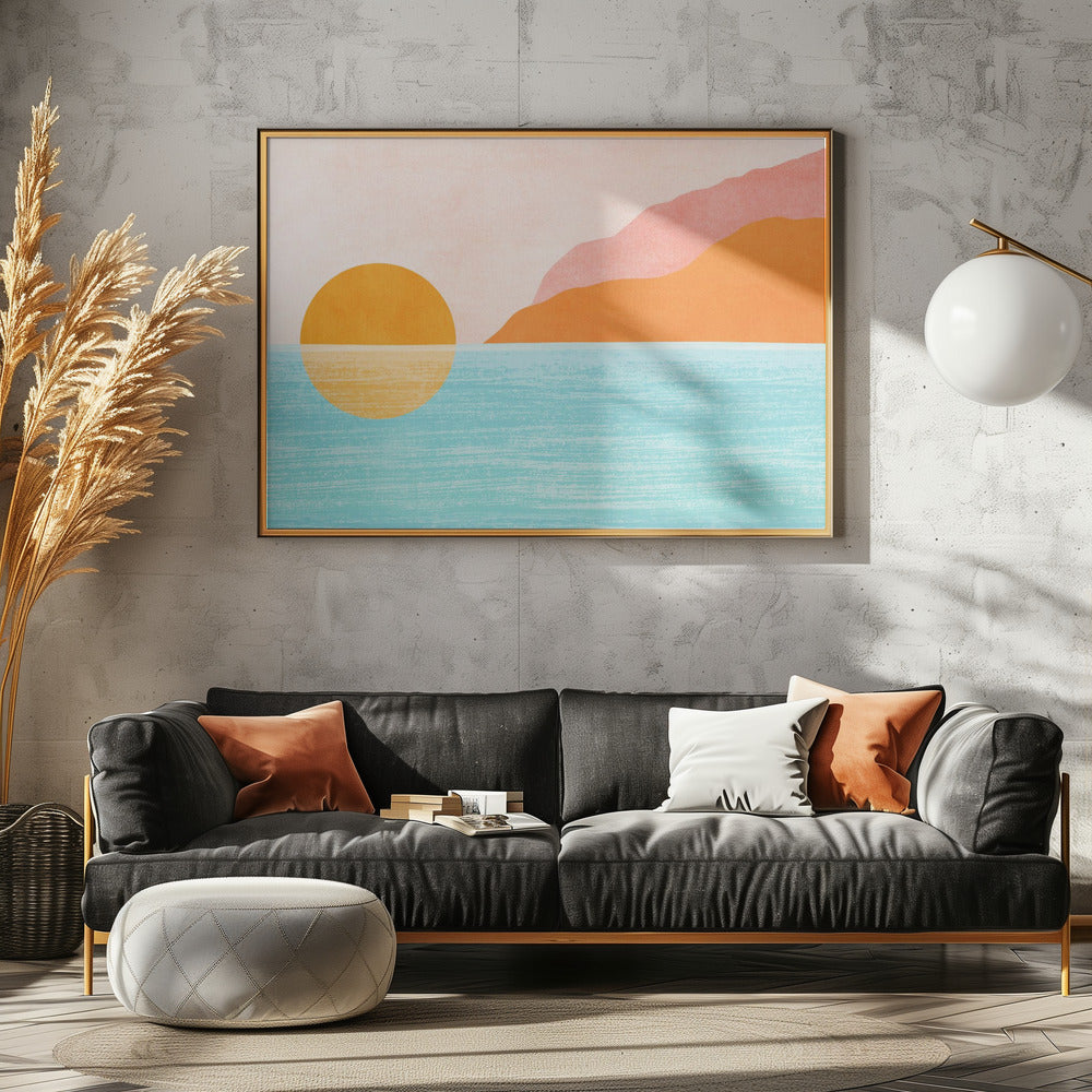 Insel Sonnenuntergang | Poster