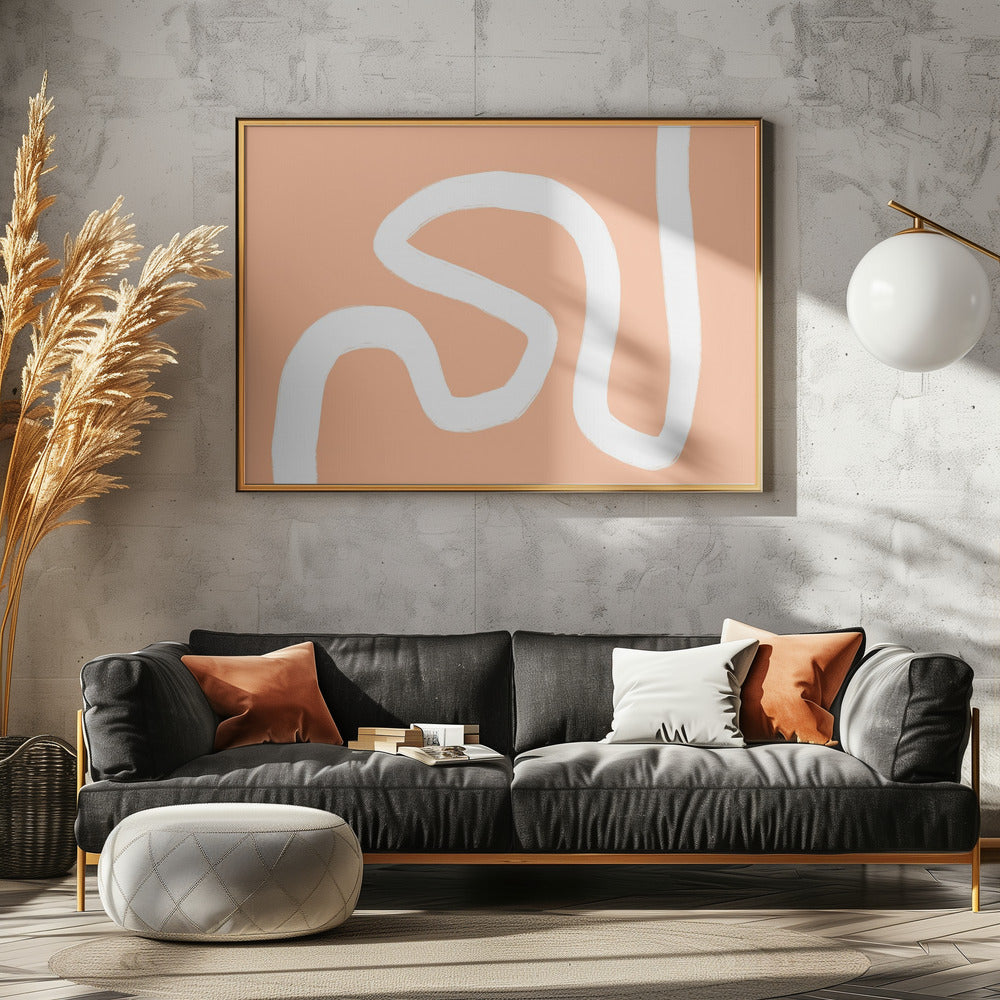 Bunte Minimalform | Leinwand