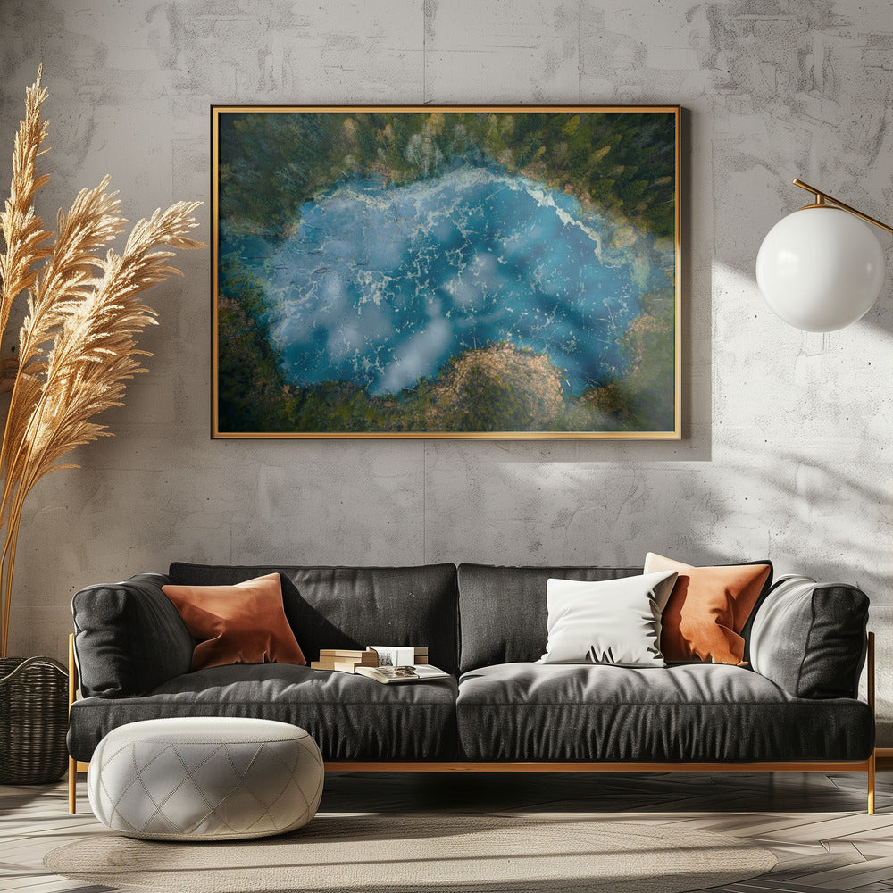 Wolken im Spiegel | Leinwand