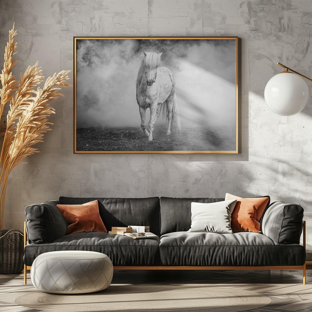 Und da kam ein weißes Pferd | Leinwand