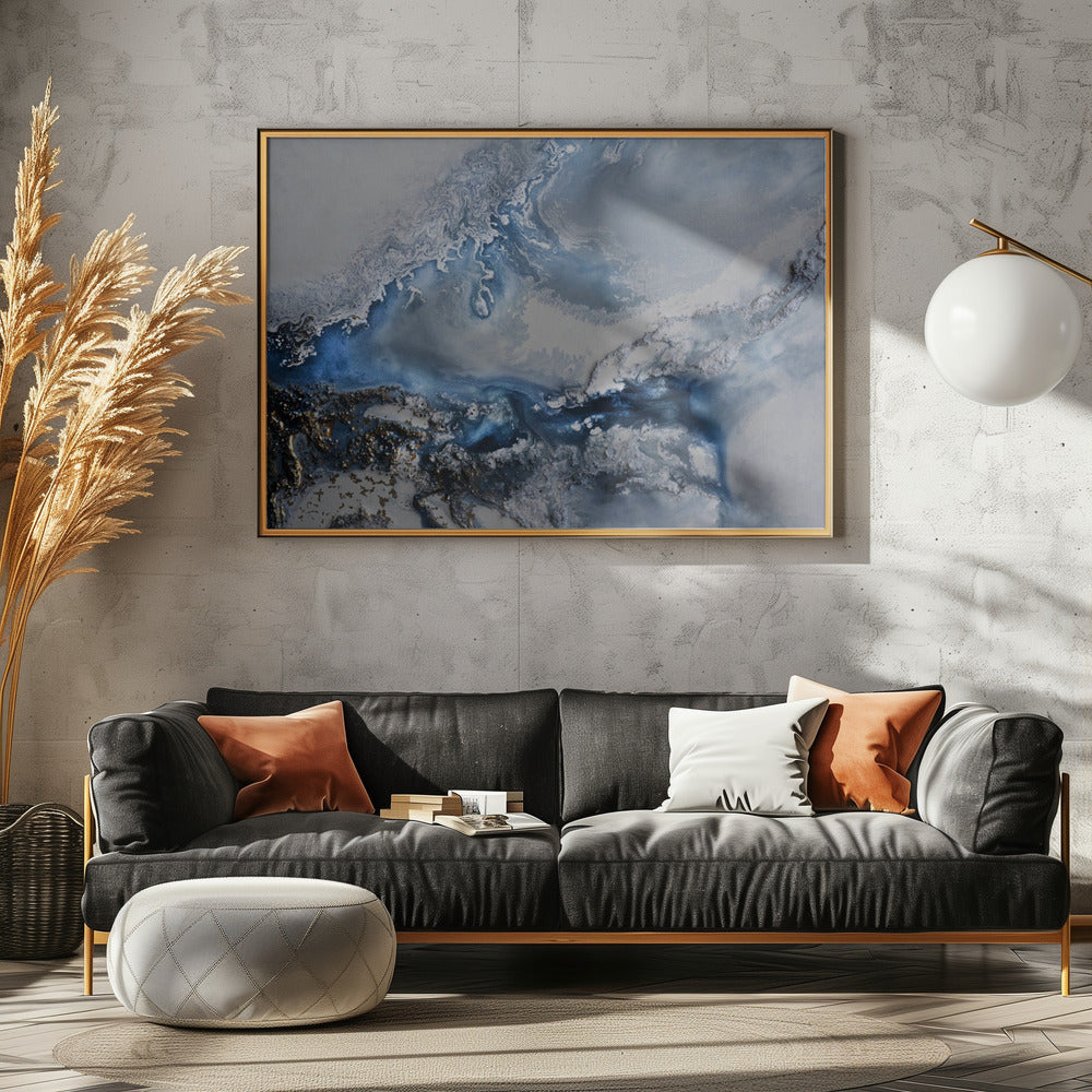 Abstract GREY blue - Arctic Waters | Canvas