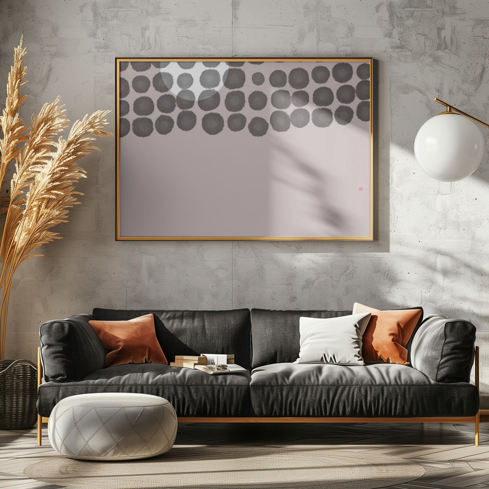 Versteckter Mond Nr. 3 | Hinter den Wolken | Poster