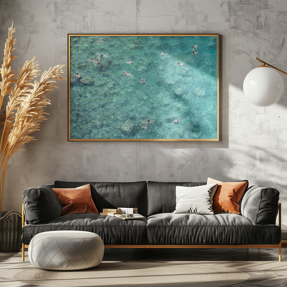 Schwimmen im Meer | Leinwand