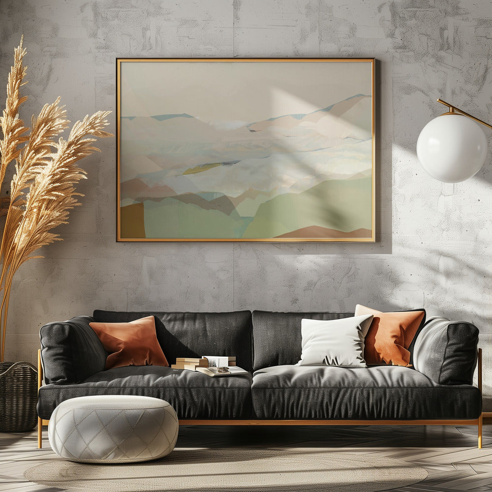 Farbblocklandschaft 1 | Poster