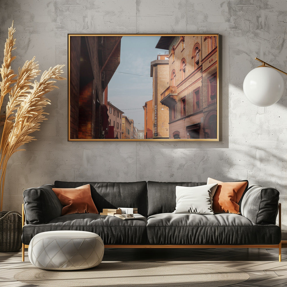 Sonnenuntergang in Bologna | Italien Reisefotografie | Poster