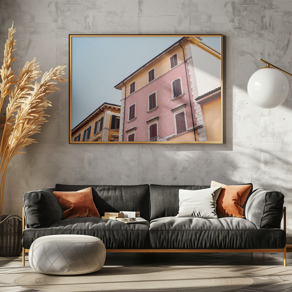 Pastell Bologna | Italien Reisefotografie | Poster