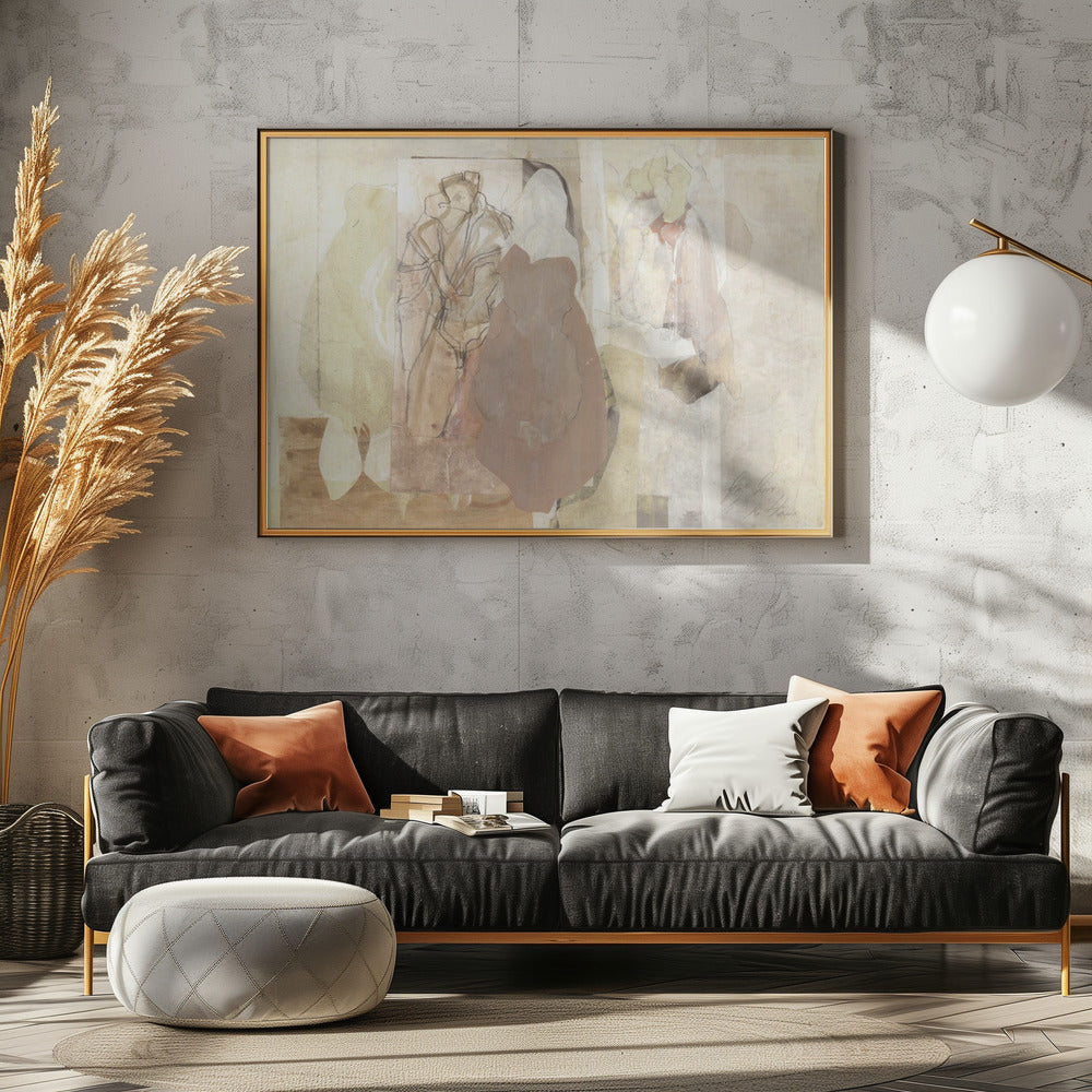Geschichtete Silhouetten | Leinwand
