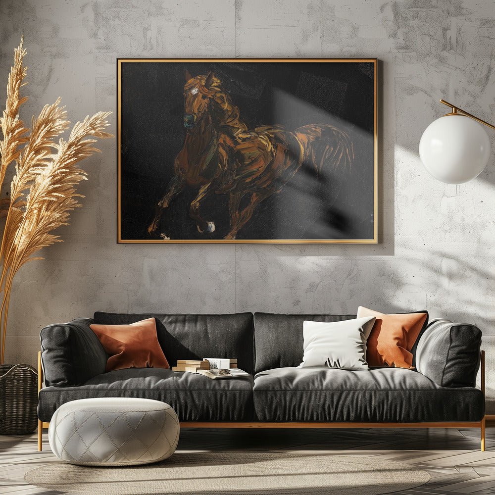 Ein braunes Pferd | Leinwand