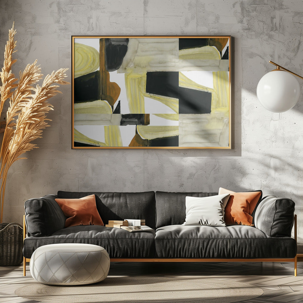 Abstrakte ausgeschnittene Formen 5 | Poster