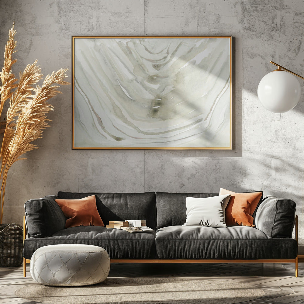 Neutral Sliced Agate 2 | Canvas