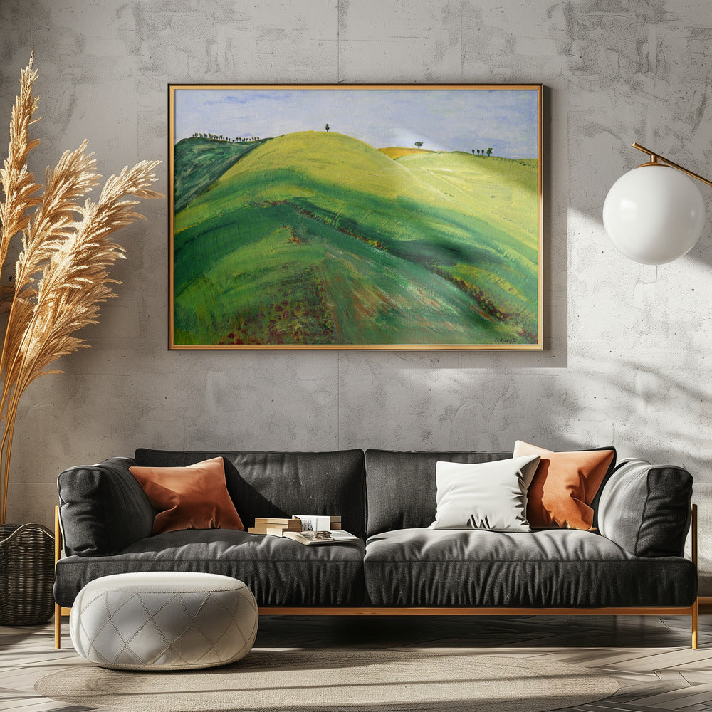 Grüne Hügel | Leinwand
