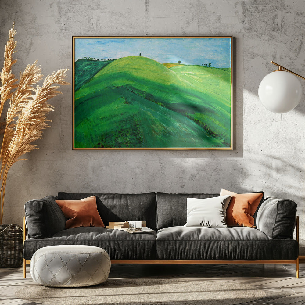 Grüne Hügel | Leinwand