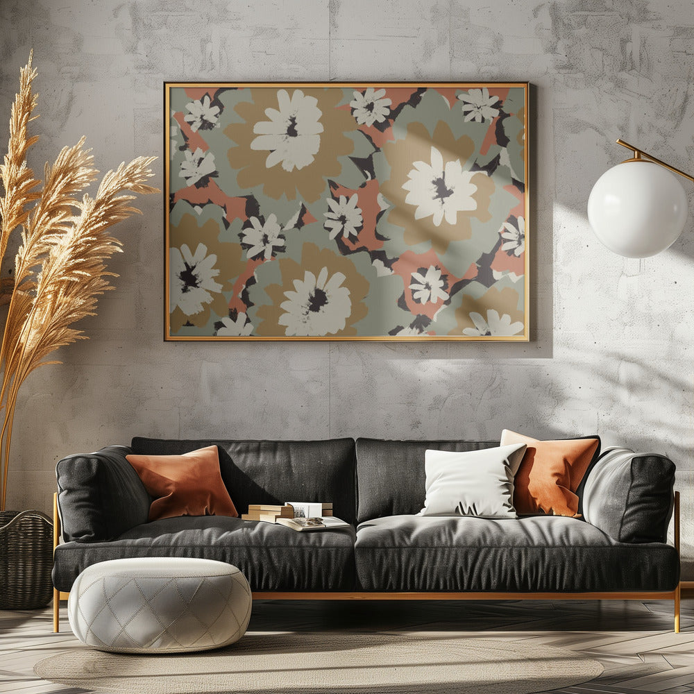 Kräftige Blumensymphonie | Leinwand