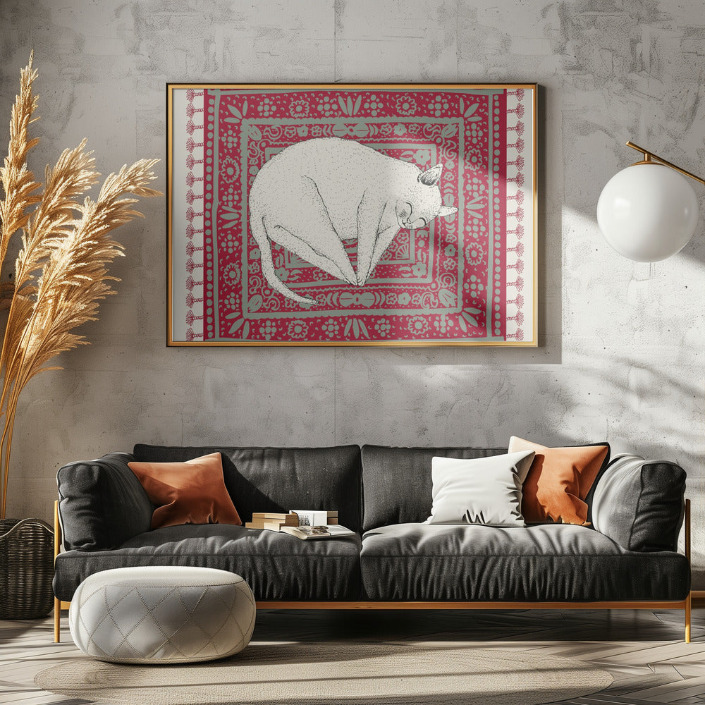 Schlafende Katze VI | Poster