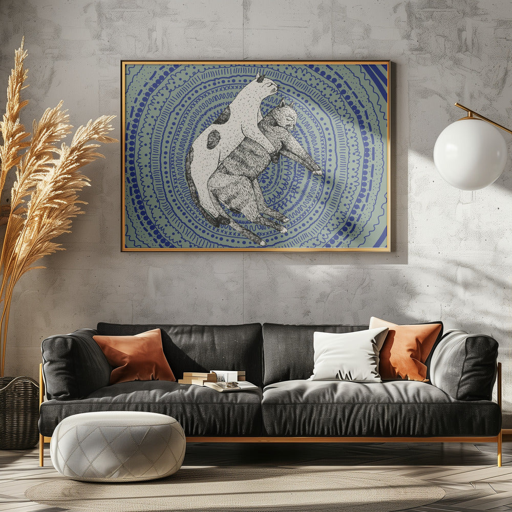 Zwei Katzen | Poster
