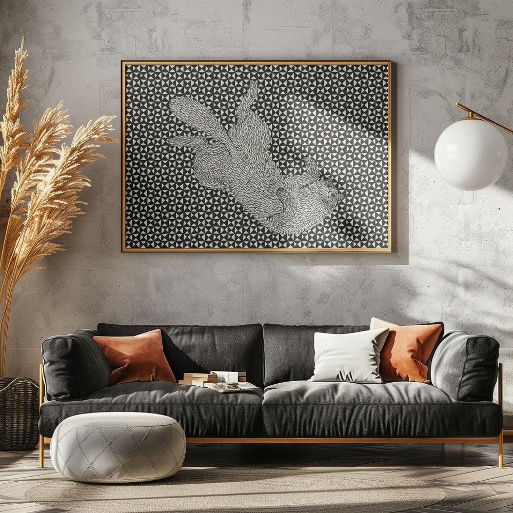 Schlafende Katze VII | Leinwand