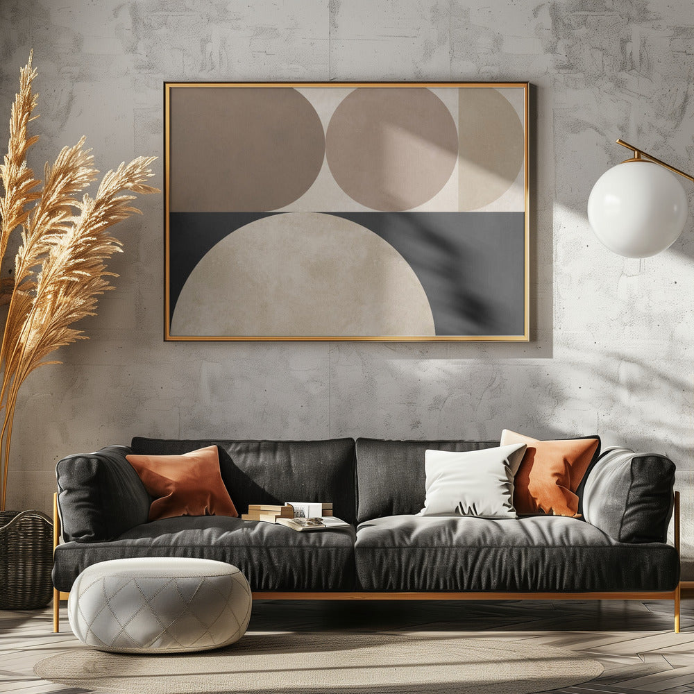 Braune Geometrie 5 | Poster