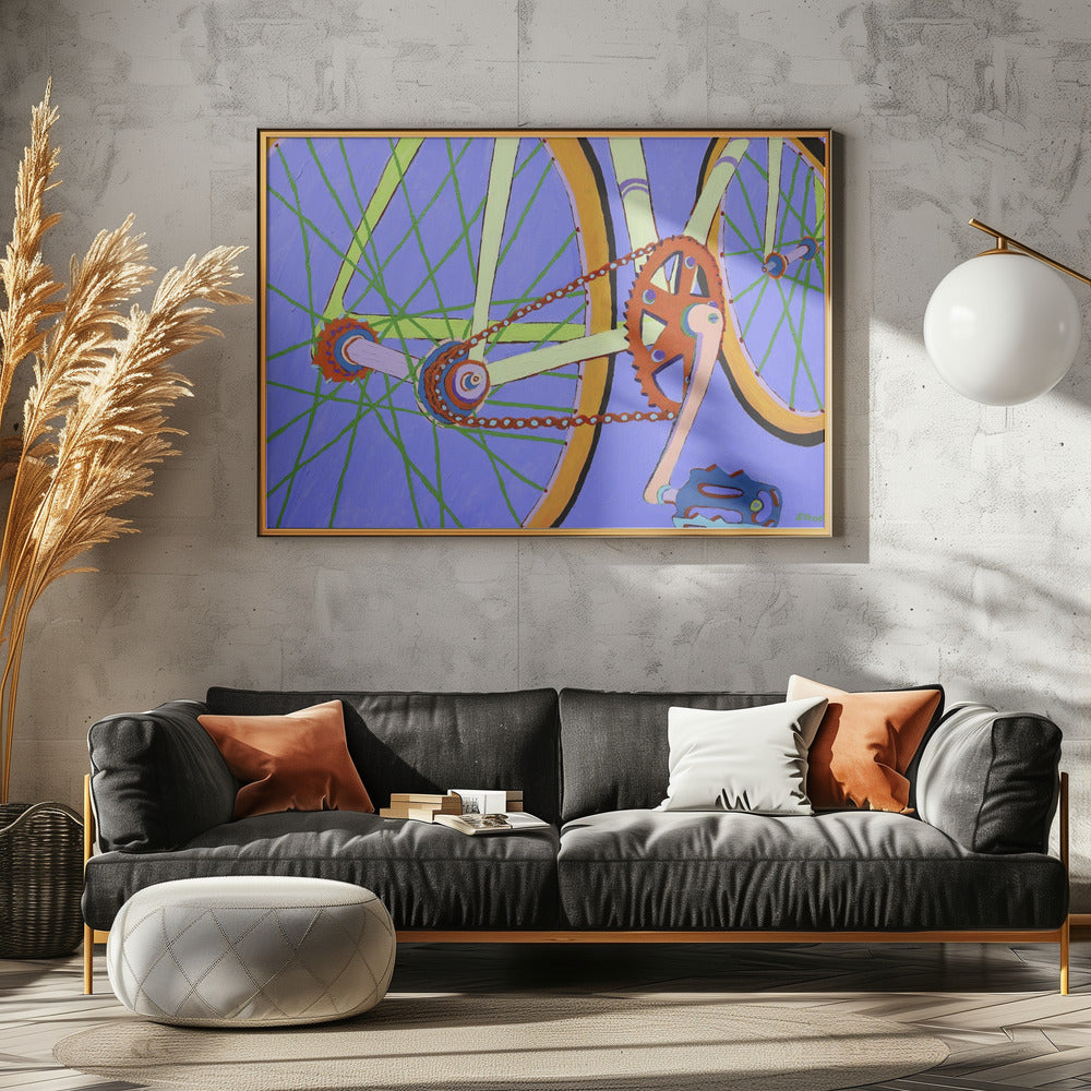 Green Spokes | Canvas