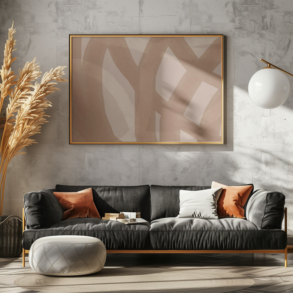 Neutral Abstract Watercolor In Nude and Pastel 9 | Canvas