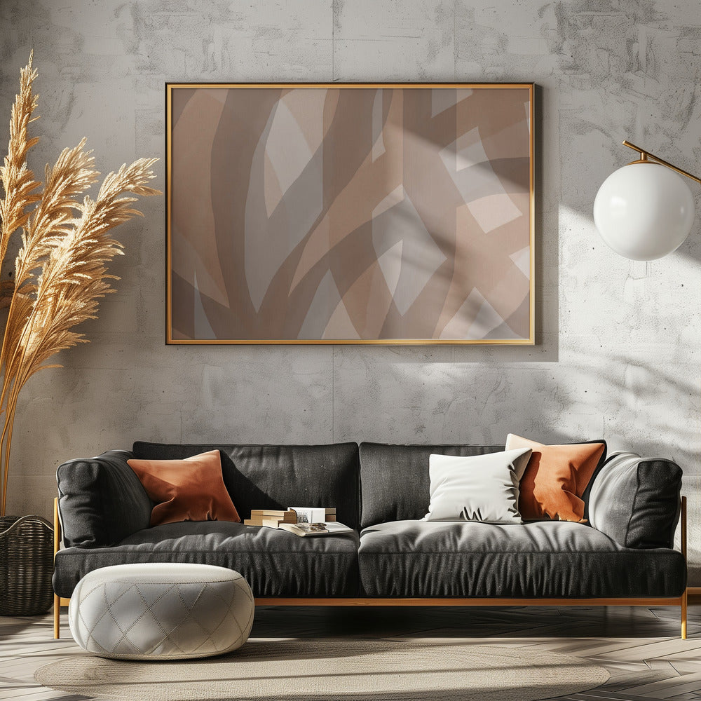 Neutral Abstract Watercolor In Nude and Pastel 5 | Poster