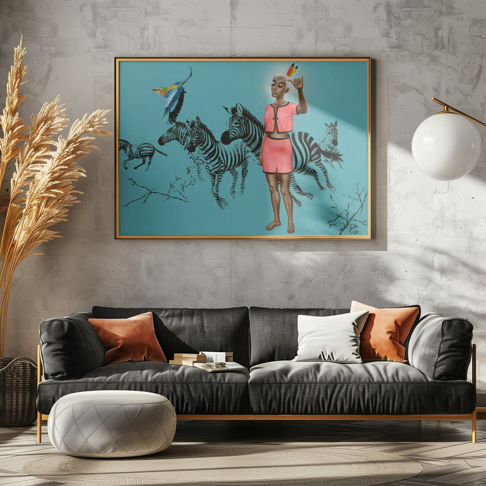 Cool bleiben | Leinwand