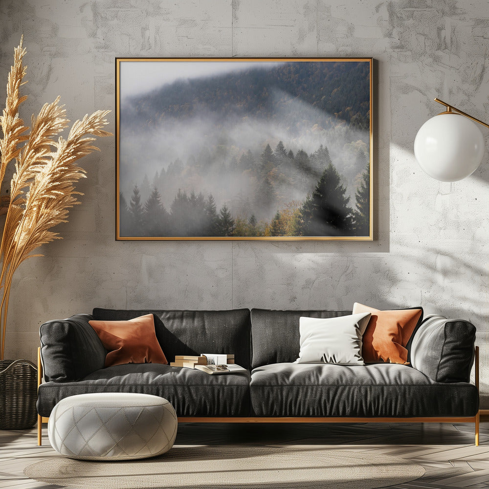 Nebliger Wald 9 | Poster