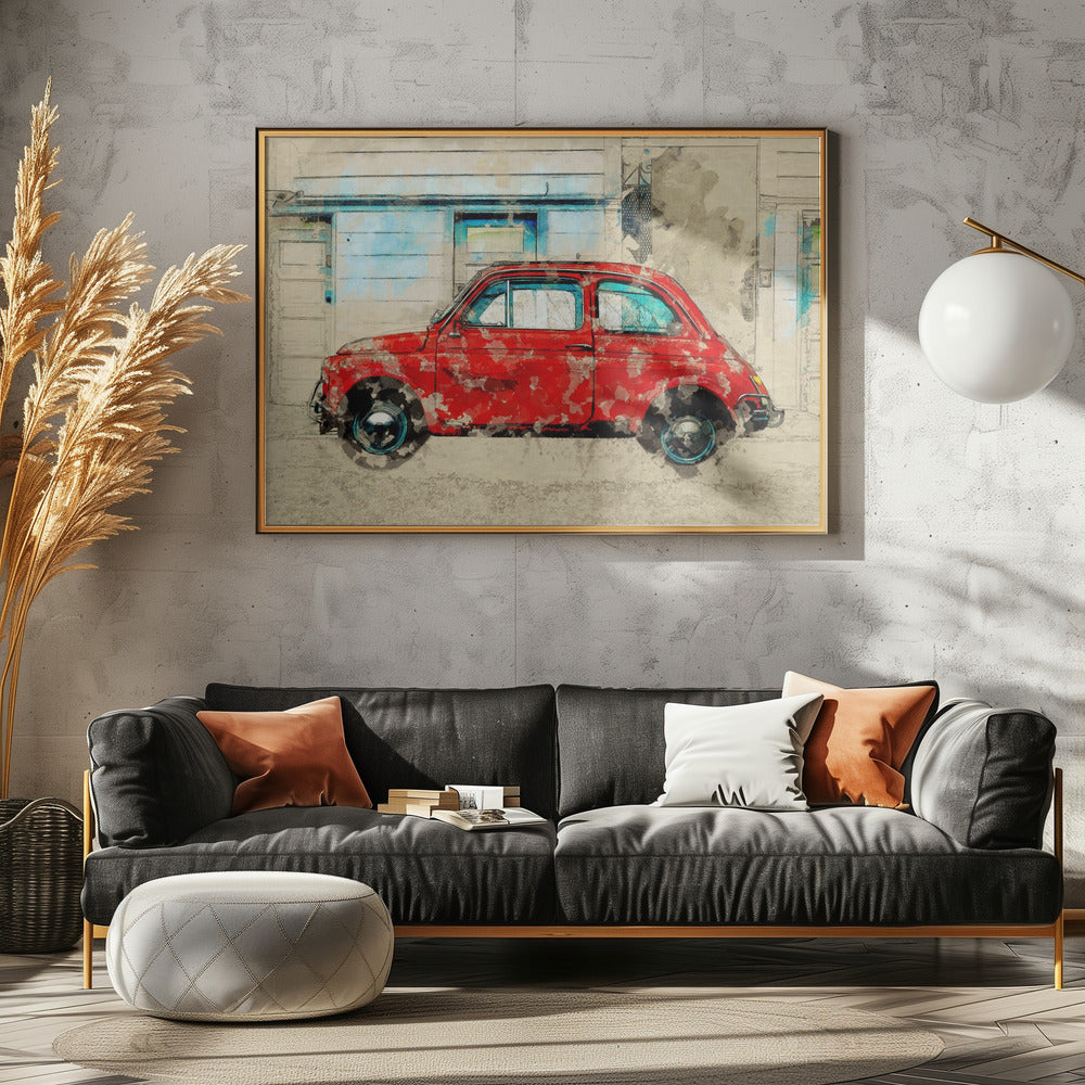 Retro Car | Canvas